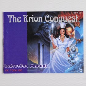 The Krion Conquest Nintendo NES Game Manual/Instruction Booklet Only