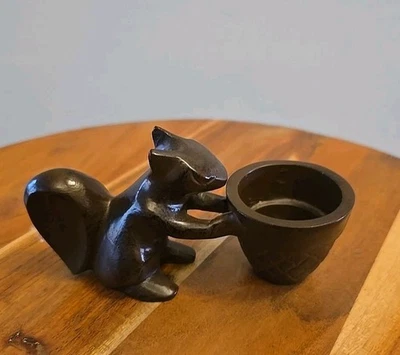 Castiçal votivo de metal bolota esquilo caixa e cano - Imagem 1 de 4