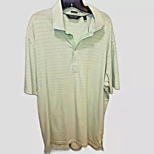 Ralph Lauren POLO GOLF Green /Gray Striped Shirt Size XL Gently Used - Picture 1 of 9