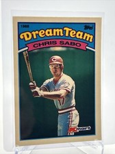 1989 Topps Kmart Dream Team Chris Sabo Rookie Card #3 Mint FREE SHIPPING