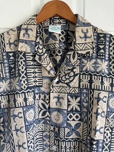Hawaiian Shirt Jade Fashions Polynesian All-over-Print Men's SMALL Short Sleeve - Picture 1 of 5