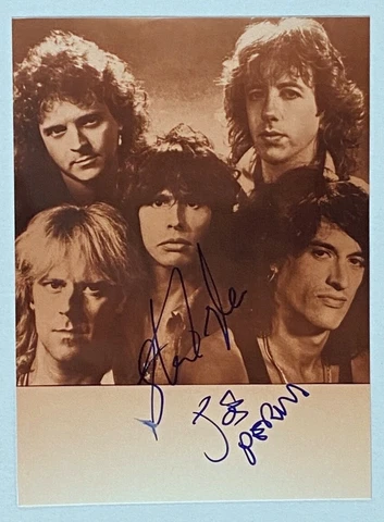 Aerosmith - Joe Perry - Steven Tyler - Photo with Original Autograph (Oy-3677 Cover