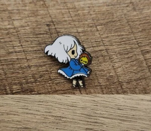 Sophie And Calcifer From Howl's Moving Castle Pin (black trim)  - Picture 1 of 2