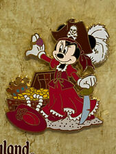 2007 Disney Booster Pin Pirates of the Caribbean Minnie Mouse Dressed as Redhead