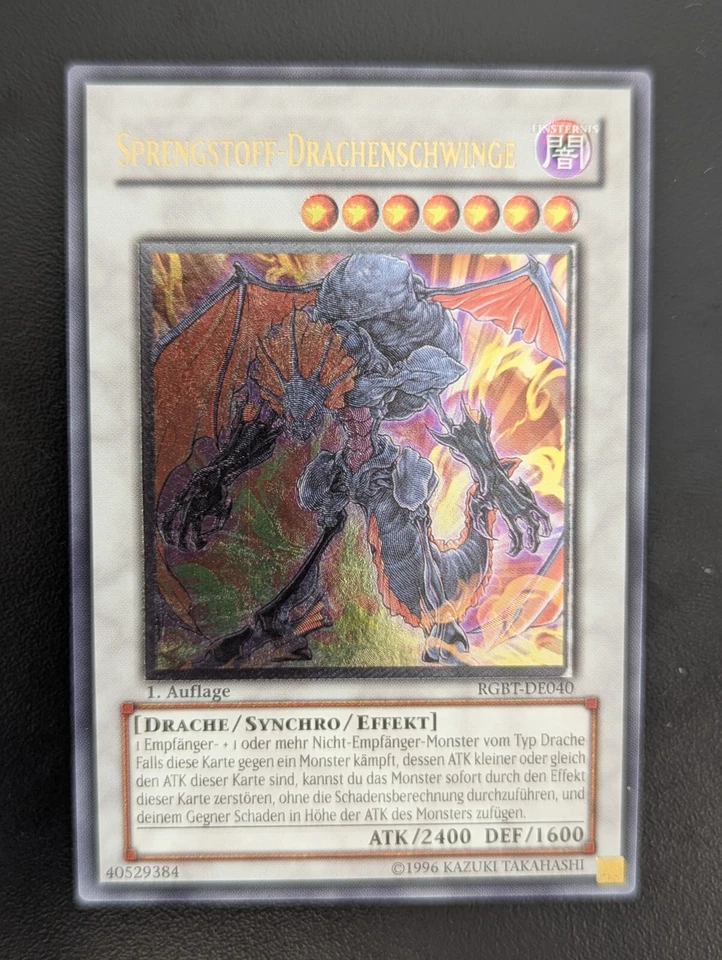 Sprengstoff-Drachenschwinge RGBT-DE040 1.Auflage Ultimate Rare Deutsch NM YUGIOH - Bild 1 von 1