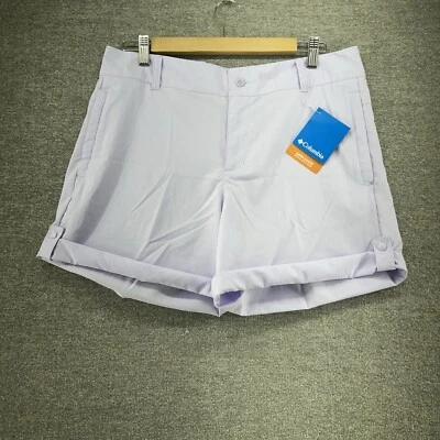 NWT Columbia Shorts Women Size 12 Active Fit Lilac Outdoor Roll Up  - Image 1 of 4