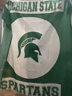 Michigan State University College Spartans Football Fabric Shower Curtain