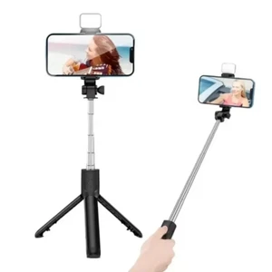 102cm Flexible Mobile Phone Tripod Holder Stand Selfie Stick Bluetooth Remote - Picture 1 of 6