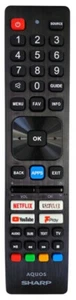 New Genuine SHW/RMC/0140N For Sharp Aquos TV Remote Control 42EE4E 50EN2EA - Picture 1 of 4