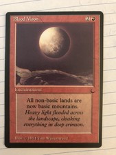 Magic The Gathering Blood Moon (the dark) Lightly Played