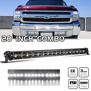 20Inch Slim LED Light Bar for 07-13 Chevy Silverado 1500/2500 Hidden Bumper - Picture 1 of 10