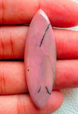 Rhodonite Cabochon Marquise 36.75 ct Natural Loose Gemstone Flat Back G 9152 - Image 1 of 3