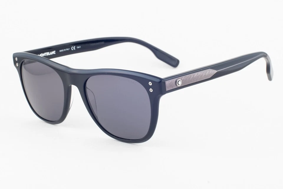 Montblanc Sunglasses Mb0124s 001 Black Gray Man
