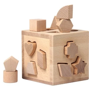 Matching box with log for early education enlightenment cognitive exercise toys - Picture 1 of 2