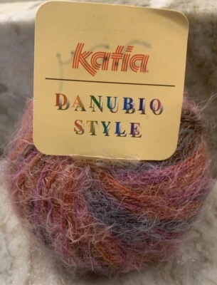 Katia DANUBIO STYLE Wool Eyelash Novelty Yarn color 2905 Dye Lot 67392 - Image 1 of 4
