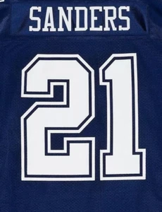 DEION SANDERS #21 Jersey 2XL Football PRIME TIME STITCHED NEW DALLAS COWBOYS - Imagen 1 de 6