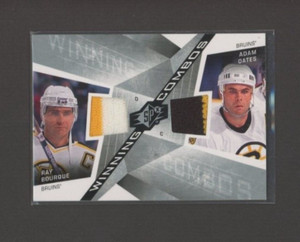 2008-09 SPx Winning Combos Jersey #WCBO Ray Bourque/Adam Oates  2 Colors  *22263