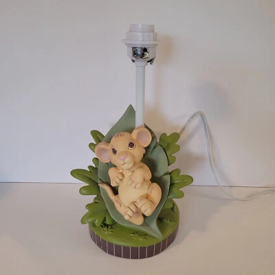 Disney Lamp Lion King Baby Simba Works No Shade Foto 1 de 4