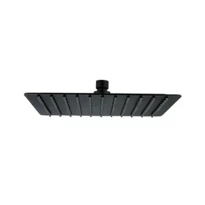 Cabezal de ducha de lluvia negro mate cuadrado Rbrohant de alta presión de 10 - Imagen 1 de 5