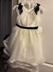 harlow rose Party dress Size 6 For Little Girls White And Black New With Tag - Picture 1 of 4
