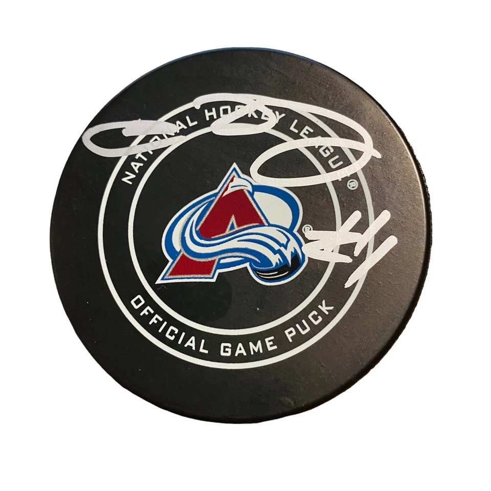 SEMYON VARLAMOV LOGOTIPO FIRMADO/AUTOGRAFIADO DISCO DE HOCKEY COLORADO AVALANCHA ¡BONITO!! Foto 1 de 1