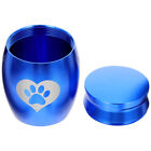  Pet Urn Stainless Steel Lovely Pattern Cat Urns Dog for Ashes Memorial Gift