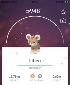 Shiny Litleo Pokemon Gen6 Go Same/30 Day Pokémon Pyroar Kalos Read Desc - Picture 1 of 1