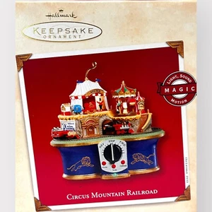 Hallmark Keepsake 2002 Circus Mountain Railroad música adorno de Navidad nuevo de lote antiguo - Imagen 1 de 10