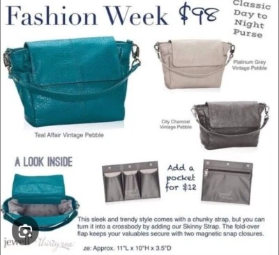 NUEVO CON ETIQUETAS TREINTA Y UNO Bolso de Mano Joya Semana de la Moda Ciudad Carbón Guijarro Cartera Retirada Foto 1 de 3