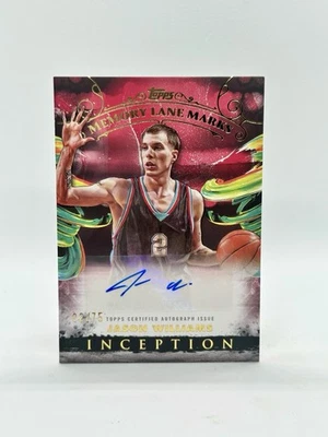 2024-25 Topps Inception Jason Williams Memory Lane Marks rojo automático/75 paralelo Foto 1 de 4