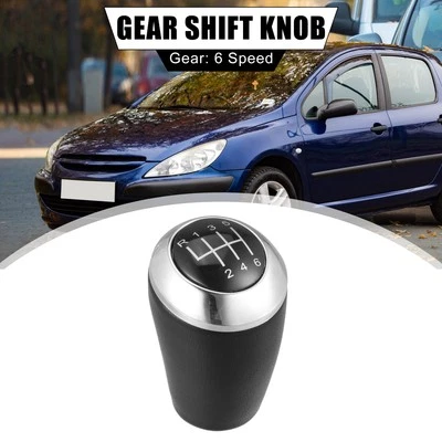Faux Leather Car Gear Shift Knob Manual 6 Speed for Mazda 6 2007-2012 Black Foto 1 de 4