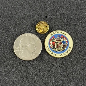 Maryland General Assembly State Government Gold Tone Pin Pinback #52282 - Picture 1 of 2