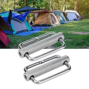 2Pcs Slide Buckle Knurled Roller Strap Adjuster Hardware Set Kit For Belt. - Picture 1 of 24