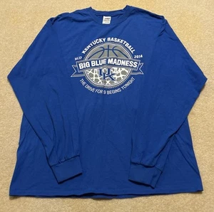 Kentucky Wildcats 2014 BIG BLUE MADNESS Long Sleeve Printed T-Shirt Adult -XL - Picture 1 of 6