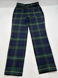 Lauren Ralph Lauren LRL Women’s Petite Green Plaid Dress Pants Size 2 - Picture 1 of 13