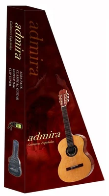 Admira ALBA PACK Beginner 4/4 Classical Nylon Acoustic Guitar with Bag & Tuner - Image 1 of 4
