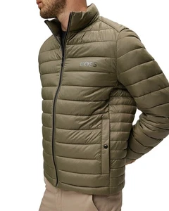 Boss Calanos Lightweight Full Zip Puffer Jacket Men’s Size 42 Open Green - Picture 1 of 16