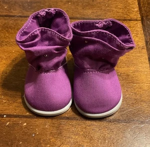 American Girl 2015 Purple Slouch BOOTS to Shimmer Doodle Outfit - Picture 1 of 6