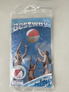 Bestway inflatable 24" beach ball 2013 traditional colors. New In Package