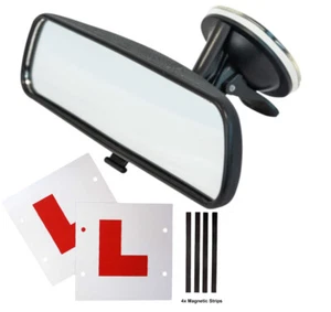 Istruttore di guida studenti aspirazione specchio immersivo vista posteriore con piastre 2 x L - Foto 1 di 5