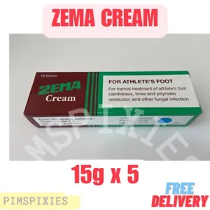 5 X 15g ZEMA Cream Treatment Candidiasis Tinea Fungal Thailand Free Shipping - Picture 1 of 4