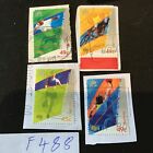F488australia  Mixed Selection Of Stamps  Used On Paper