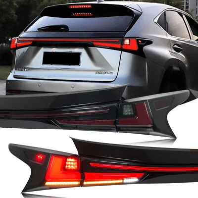 Luces traseras LED negras lámpara de maletero para Lexus NX300 NX300h NX200t 2015-2021 F Sport Foto 1 de 4