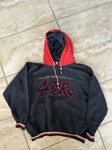 Vintage San Francisco 49ERS Double Hoodie Starter Size Large - Bild 1 von 10