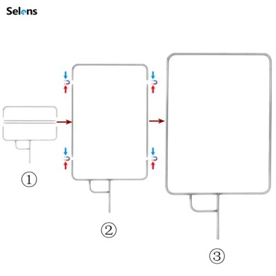 Selens 60-90CM Studio Quick Releas Flag Panel Reflector Diffuser Stainless Frame - Image 1 of 4