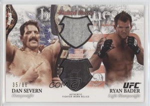 2012 Topps UFC Bloodlines Dual Relics /88 Dan Severn Ryan Bader #BDR-SB