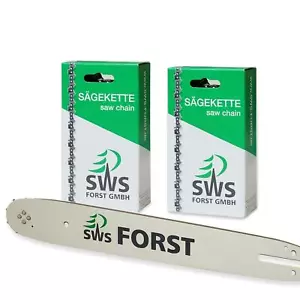 35cm SWS Forst Schwert Set mit 2 Sägeketten 3/8 52TG 1,3mm p.f. Dolmar PS341 - Bild 1 von 1