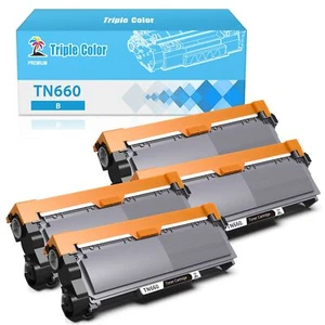 Paquete de 4 cartuchos de tóner TN660 TN630 compatibles con Brother HL-L2380DW MFC-L2720DW - Imagen 1 de 7