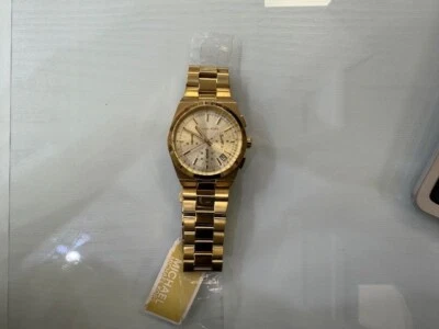 Michael Kors Women's Channing Chronograph Gold-tone Analog Watch MK5926 - Image 1 of 4