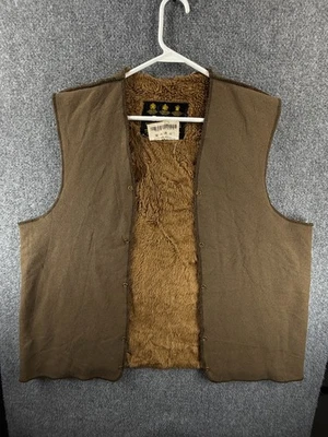 Forro de pelo cálido Barbour A297 piel sintética marrón a presión C42 acrílico para chaqueta Foto 1 de 4
